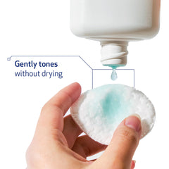 Obagi Medical toner texture pouring from bottle demonstrating lightweight, non-drying consistency