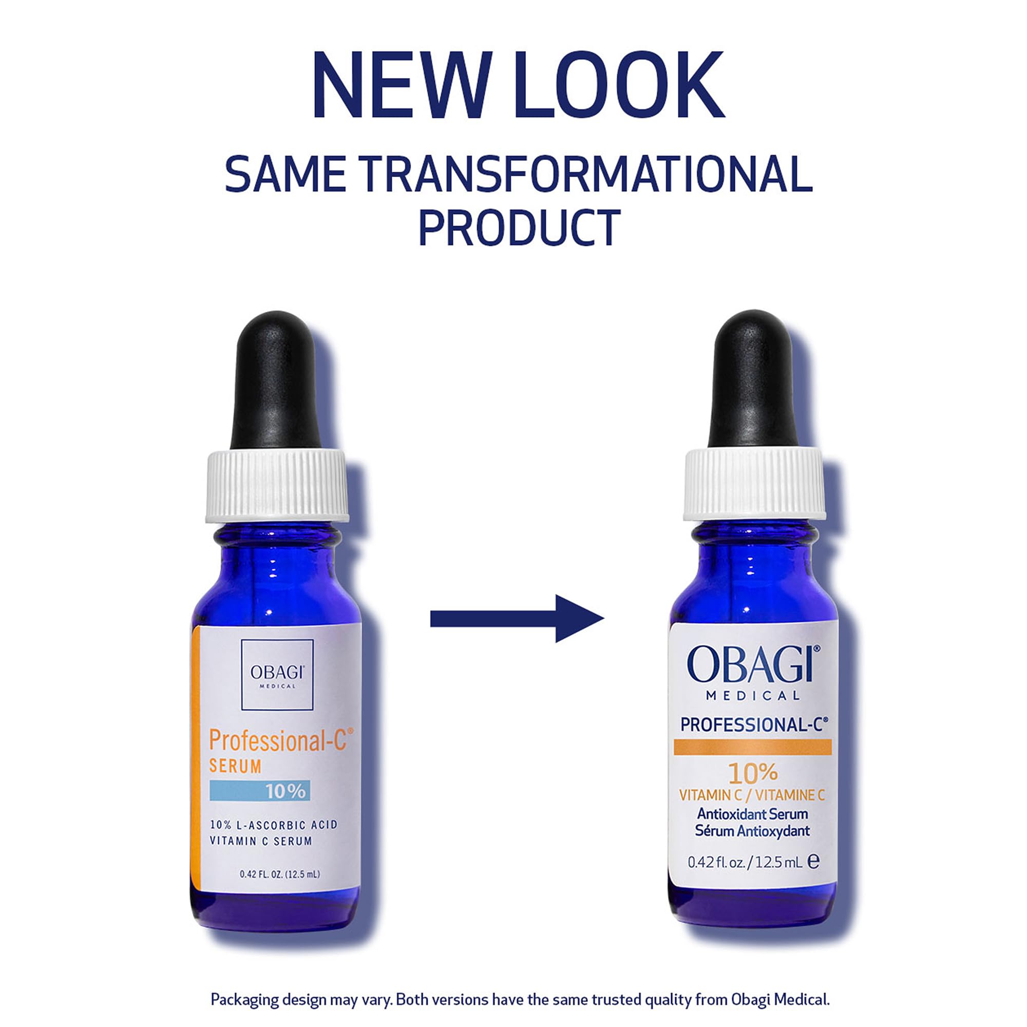Obagi Medical serum droplet on skin texture for quick absorption benefit