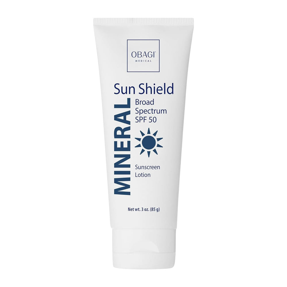 Obagi Medical front tube showing product branding and SPF benefit