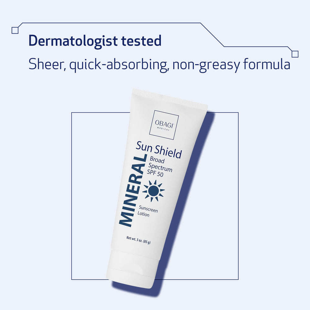 Obagi Medical tube beside a phone for 3 oz size and portability