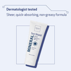 Obagi Medical tube beside a phone for 3 oz size and portability