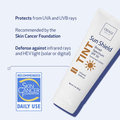 Obagi Medical cap open revealing sunscreen texture and easy dispensing benefit