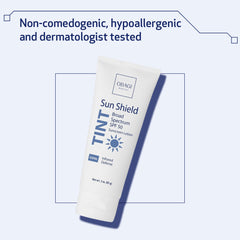 Obagi Medical tinted swatch in cool shade showing subtle tone correction