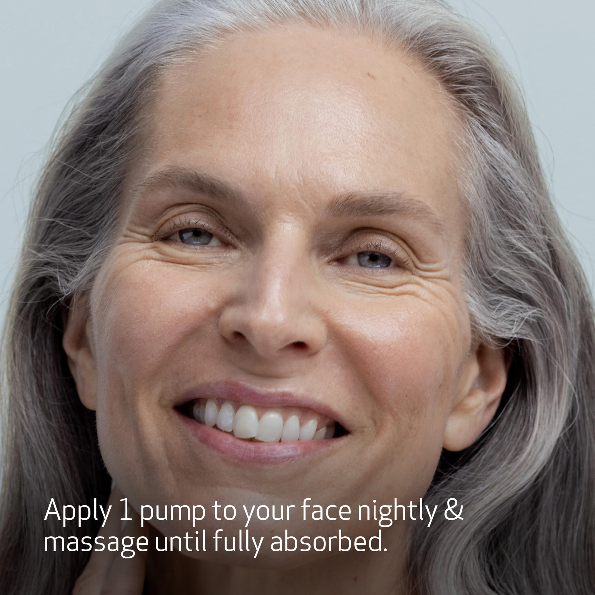 Obagi Medical on hand demonstrating small pea-sized application benefit