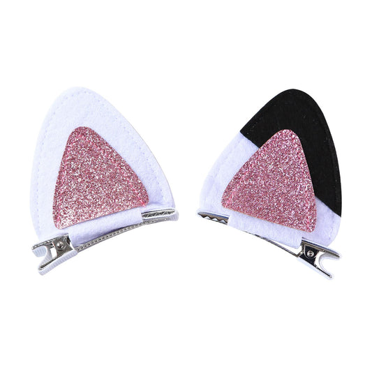 Obavioy front view of cat ears clips shows playful design and secure clasp
