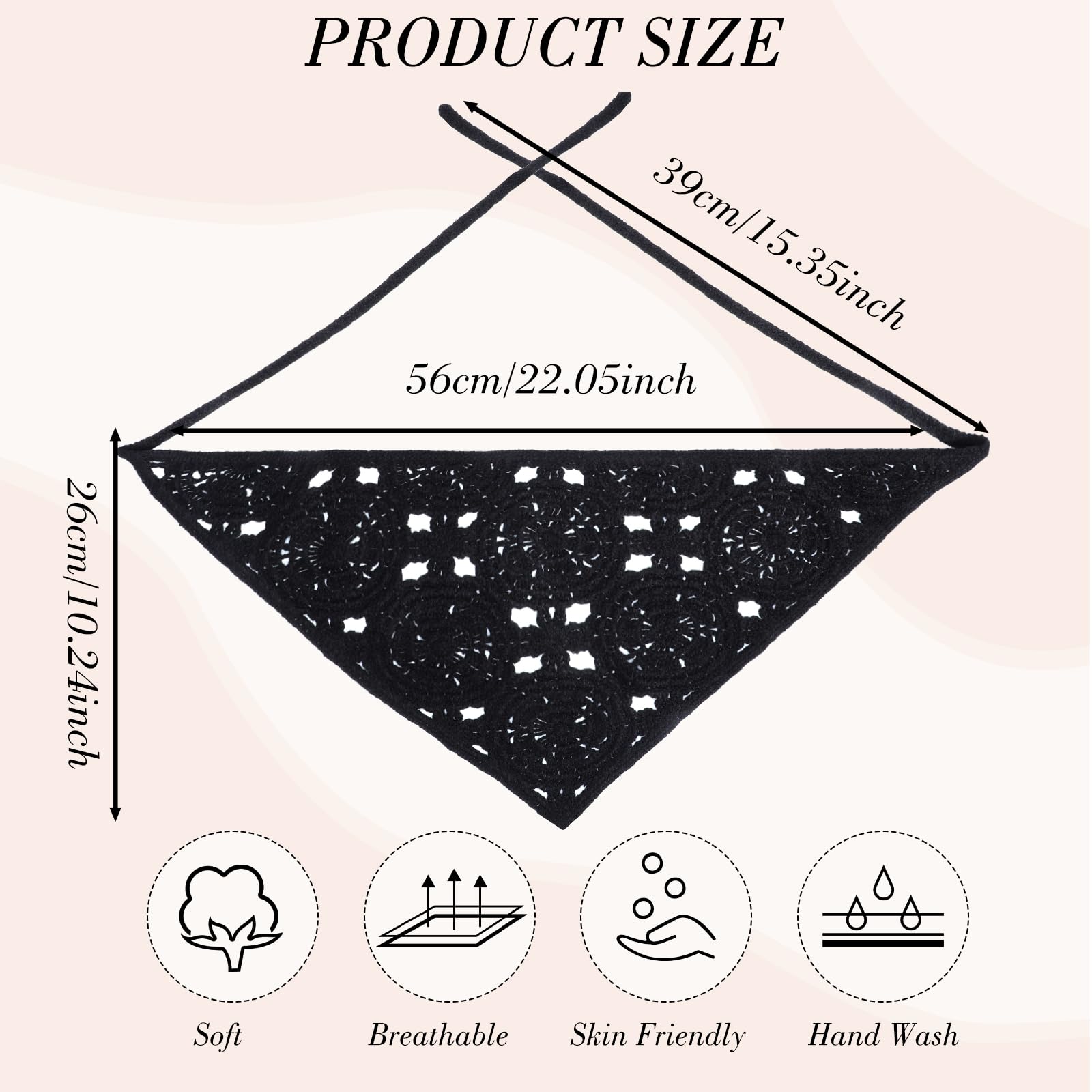 obeoby bandana worn front view demonstrating secure comfortable fit