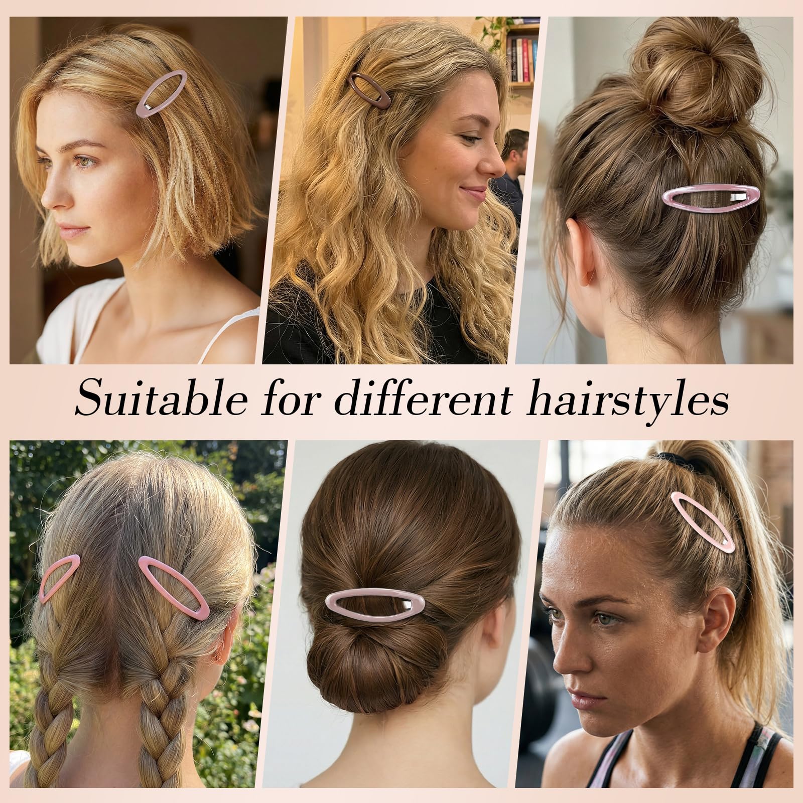 obeoby clip holding a half-up hairstyle showing comfortable grip and quick styling benefit