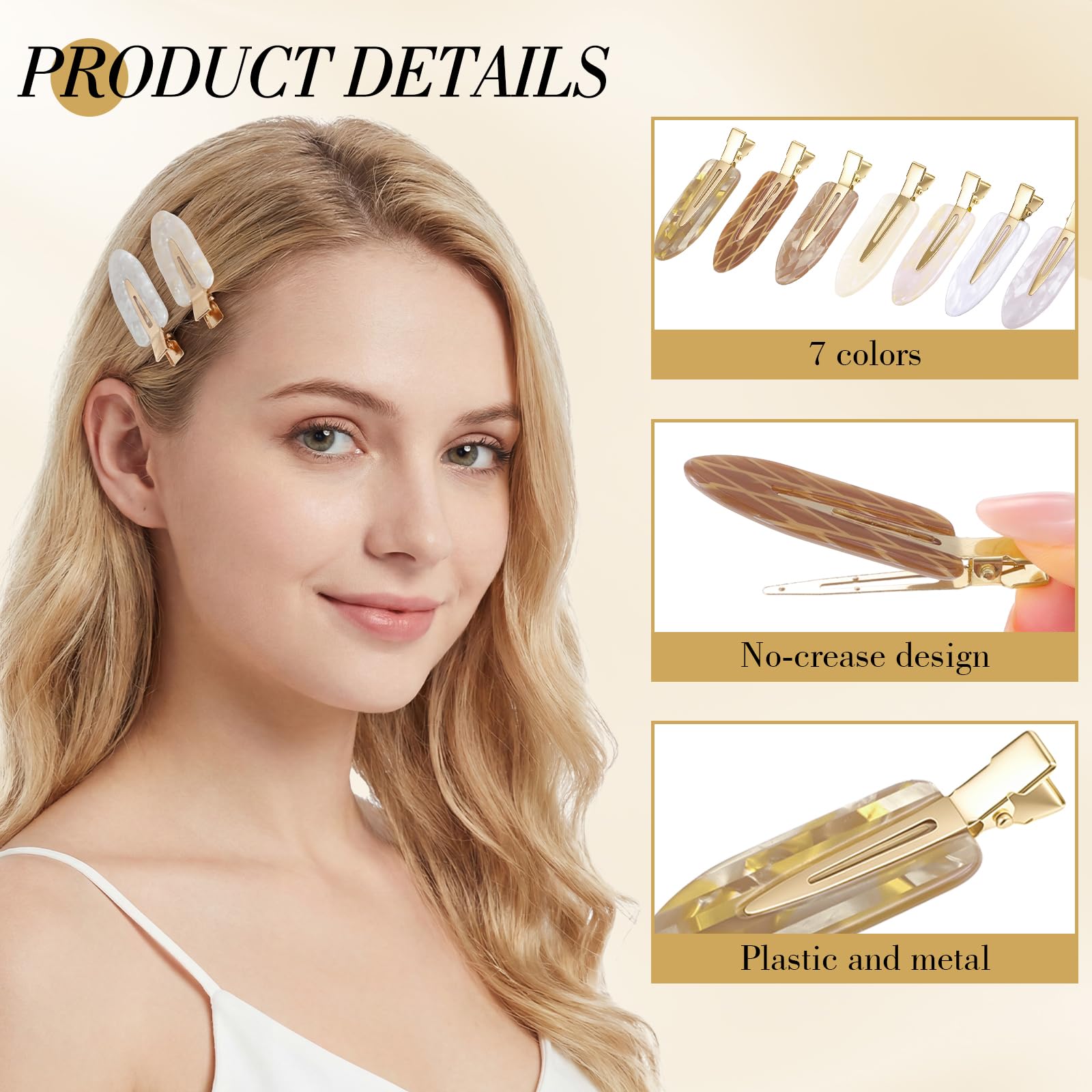 obeoby close-up of flat clip texture showing smooth finish and crease prevention benefit