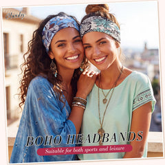 obeoby spread of eight printed headbands, offers mix-and-match color and pattern options