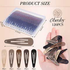obeoby five brown colors spread displaying color variety that blends with hair