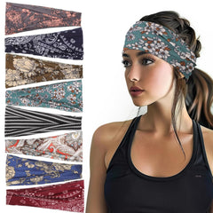 obeoby front pack display showing eight colorful headbands and variety
