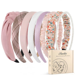 obeoby headbands front packaging showing eight colorful styles and gift-ready box benefit
