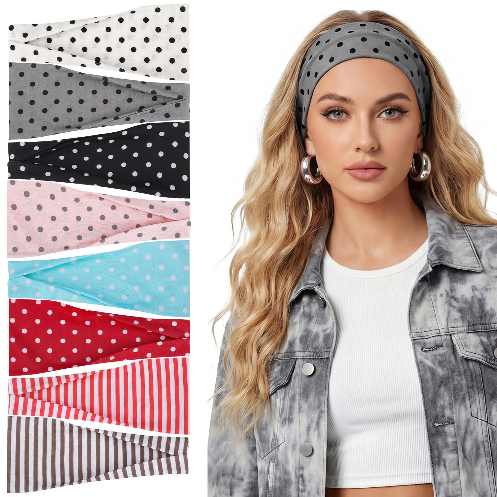 obeoby front packaging showing eight colorful headbands and patterns