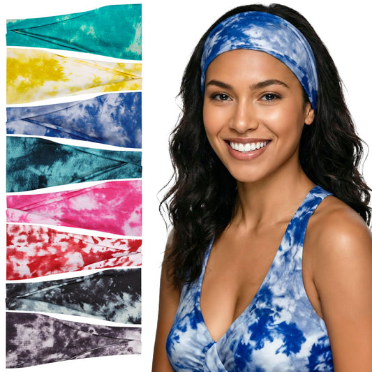 obeoby front packaging showing eight colorful headbands and clear set benefits