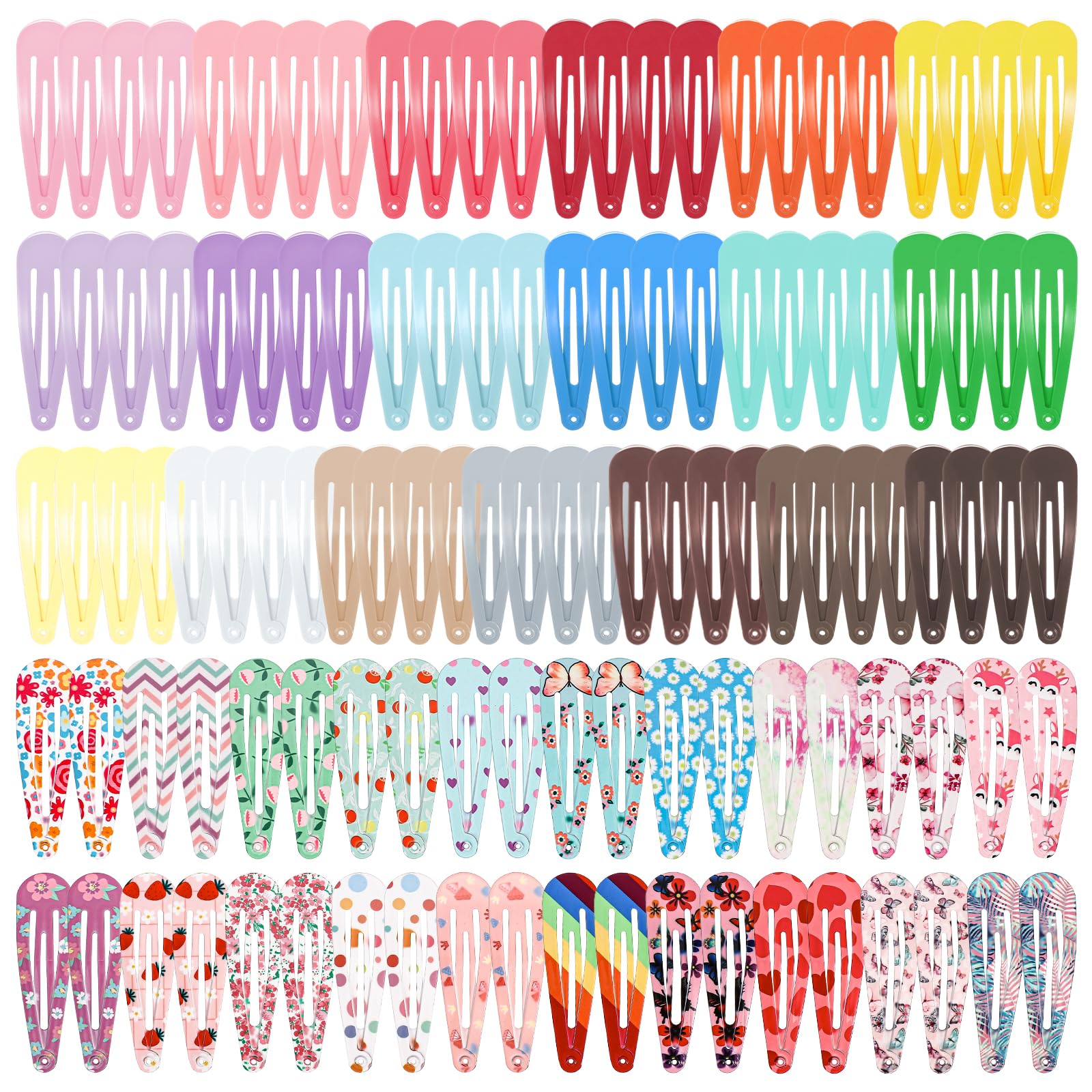 obeoby front packaging showing 120 colorful clips, convenient bulk supply