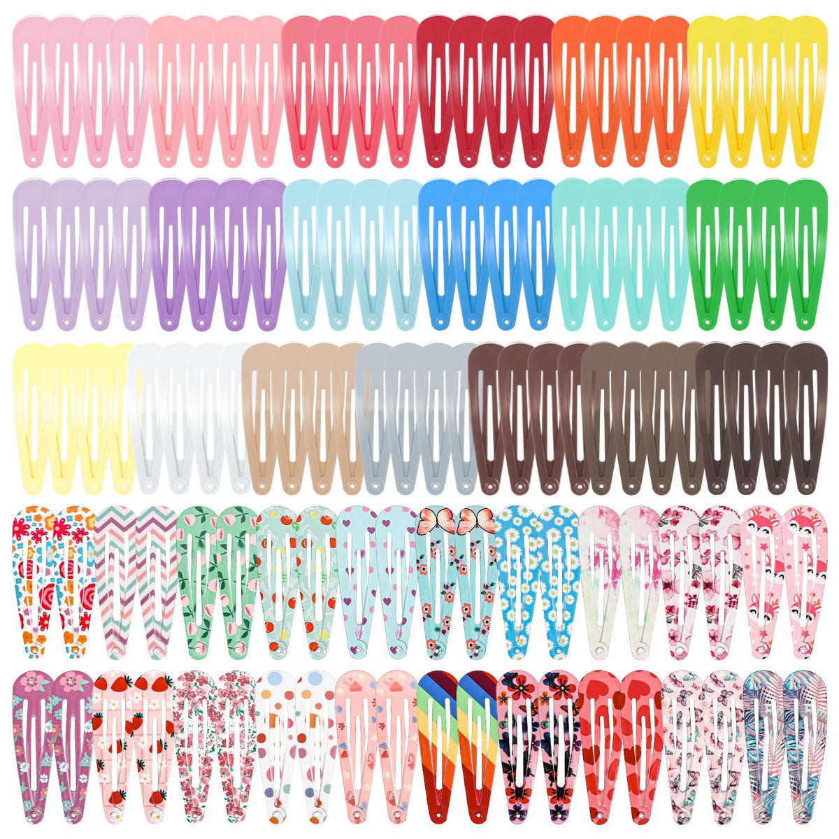 obeoby front packaging showing 120 colorful clips, convenient bulk supply