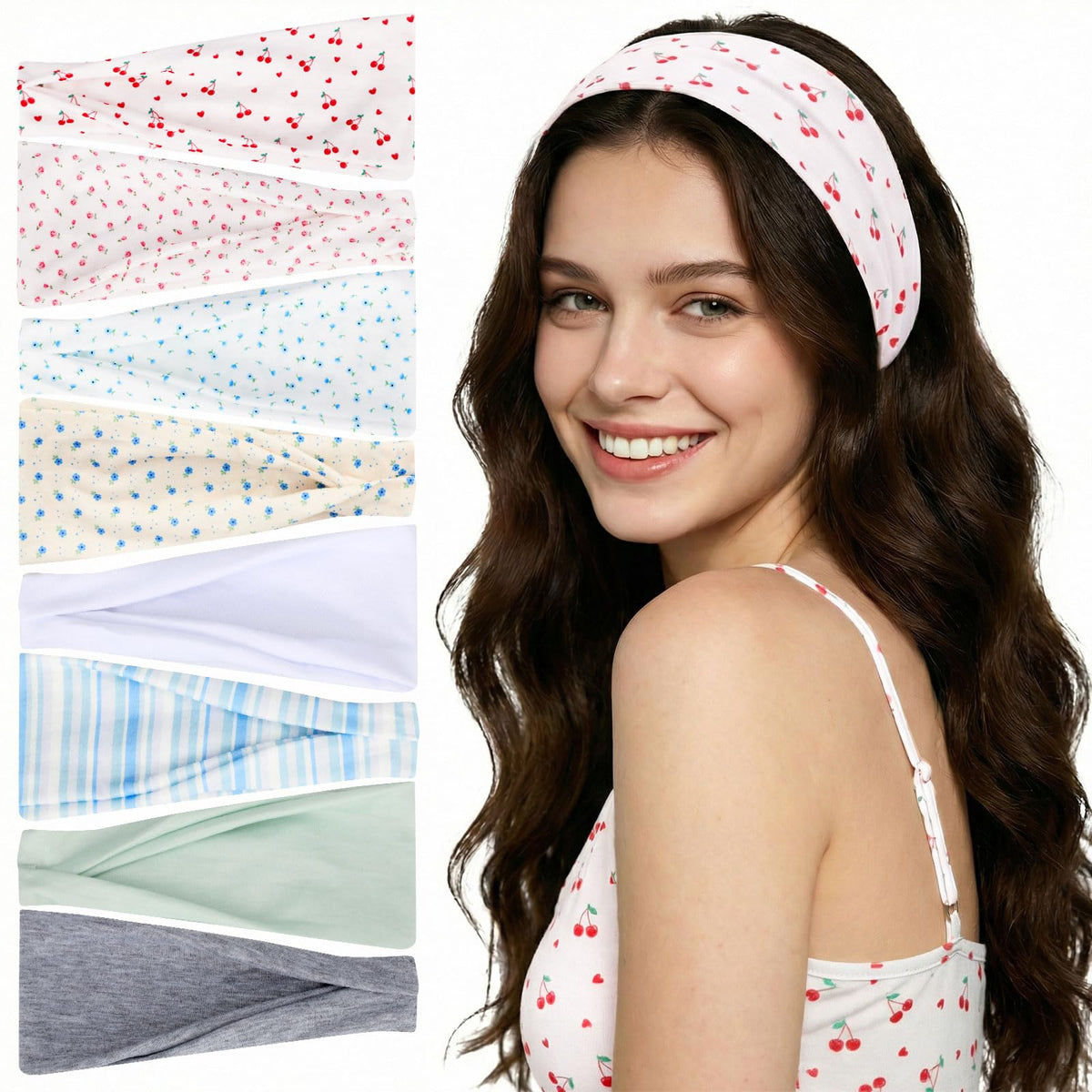 obeoby front packaging showing eight colorful headbands and variety