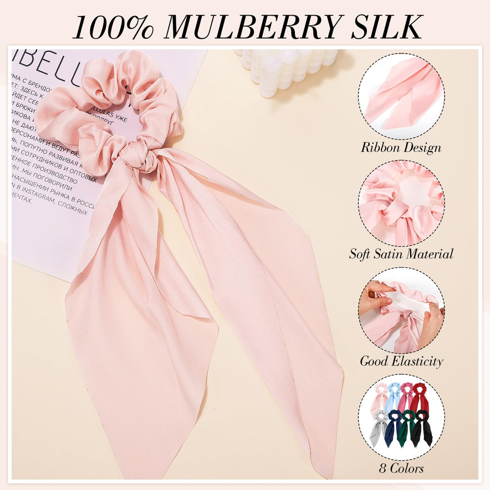 obeoby half-up hairstyle with scarf-style bow creating soft, feminine accent
