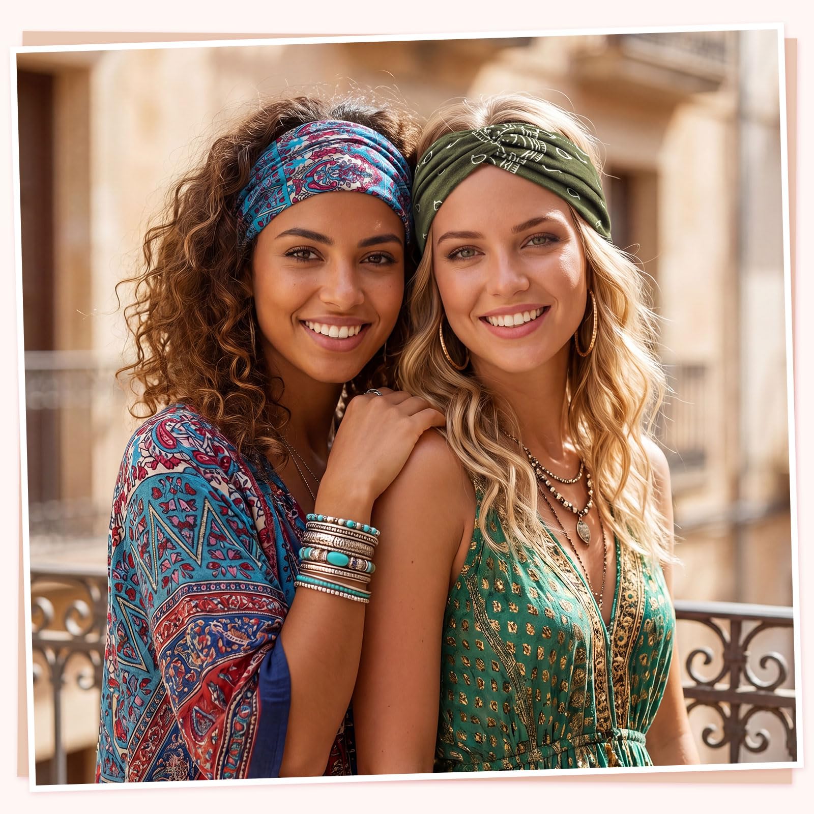 obeoby headband worn by model outdoors demonstrating stylish coverage
