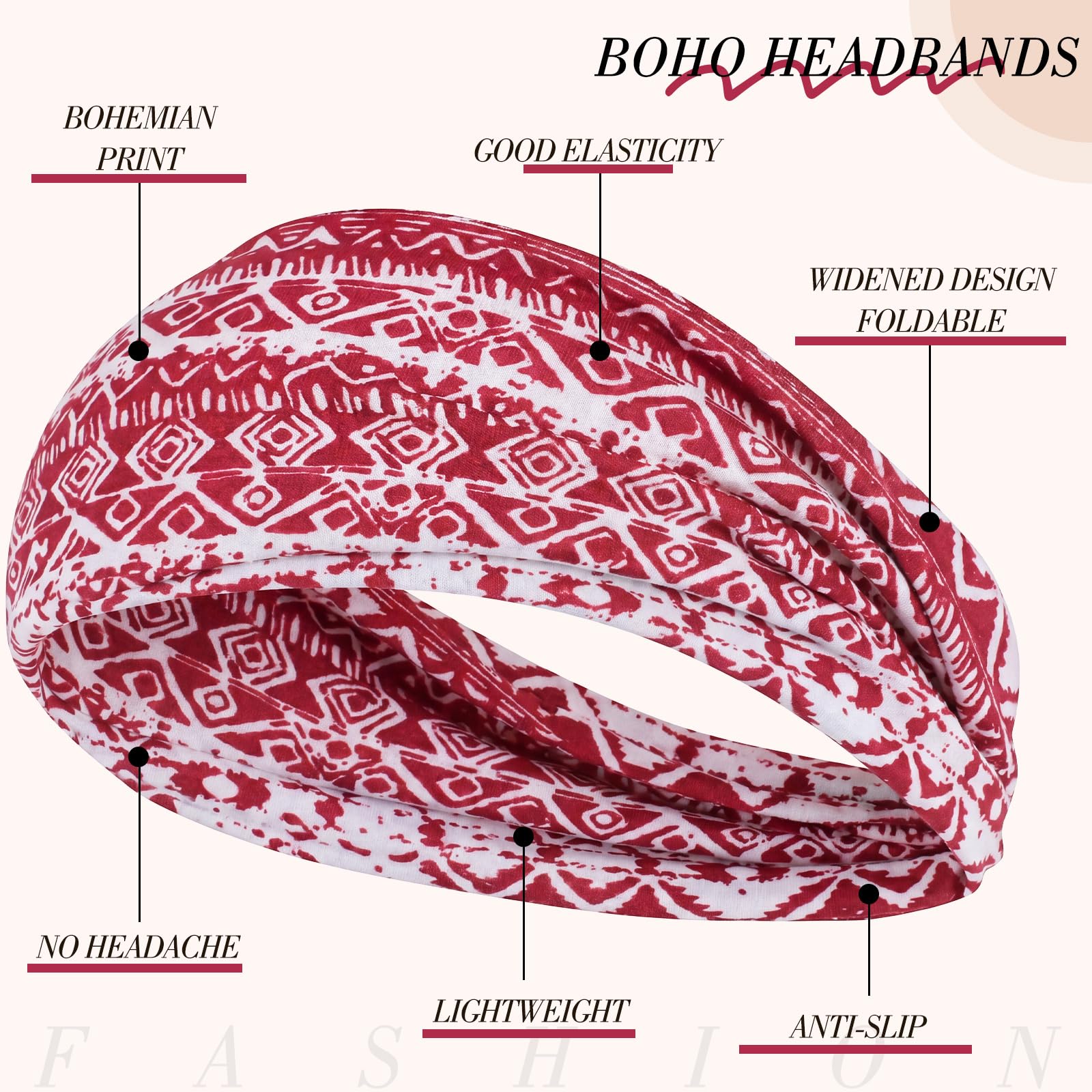 obeoby headband worn by model during yoga, keeps hair away and absorbs sweat