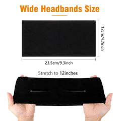 obeoby headband in use while running demonstrating secure non-slip fit
