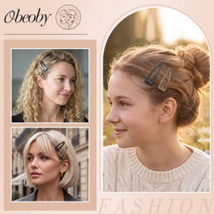 obeoby in use on short hair holding bangs neatly and comfortably