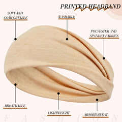 obeoby model wearing knotted headband front for secure hair control