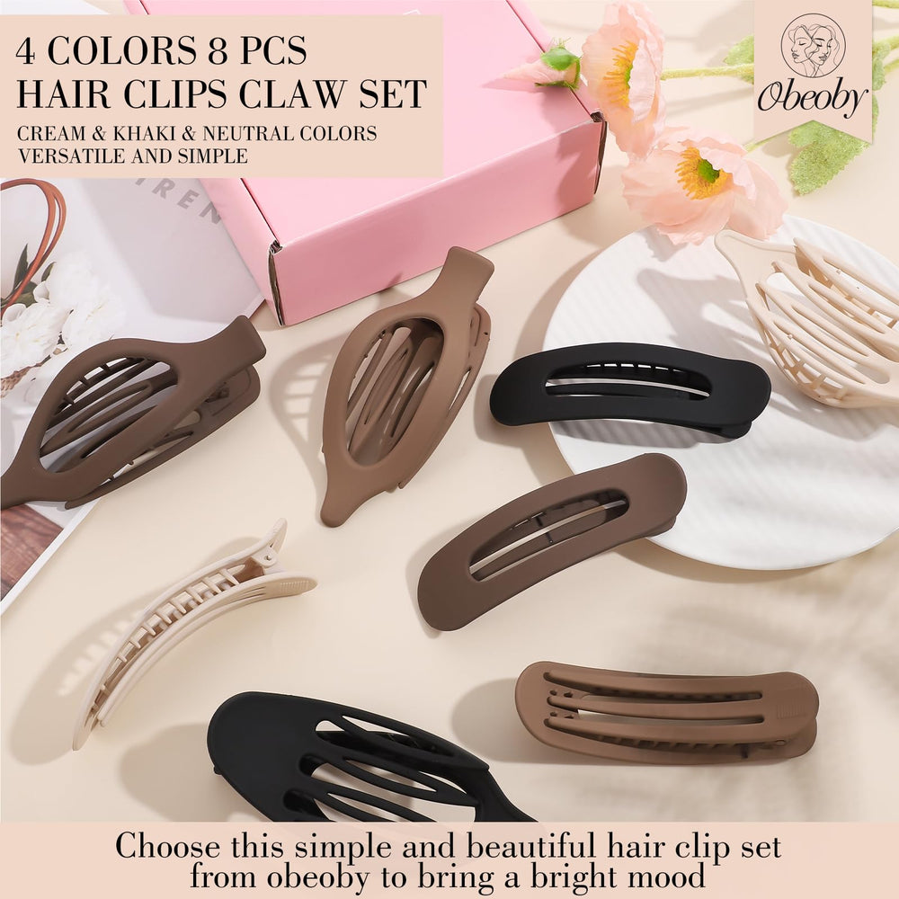 obeoby large claw clip securing a bun for strong hold benefit