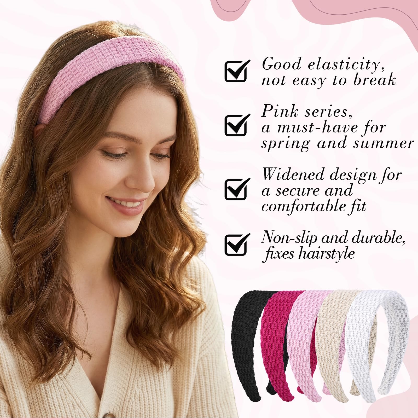 obeoby on model lifestyle wearing headband with summer outfit for style