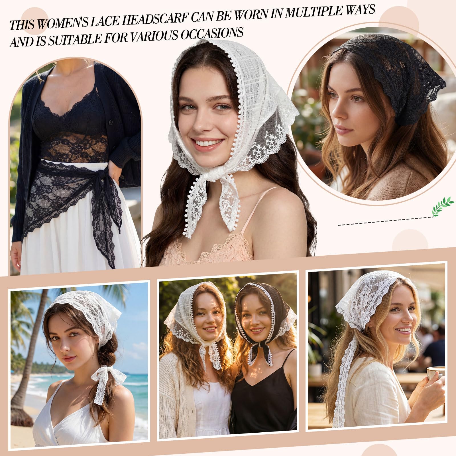 obeoby tie and bobby pin displayed with bandana showing included fasteners for secure fit
