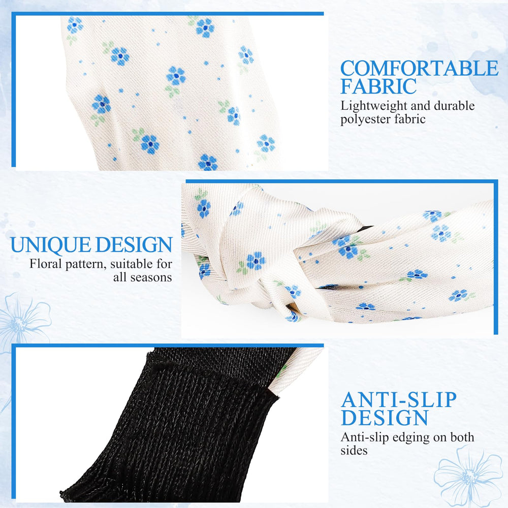 obeoby flatlay of all eight printed headbands highlighting pattern variety for styling