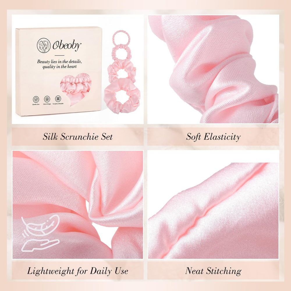 obeoby scrunchie holding a ponytail showing secure gentle hold