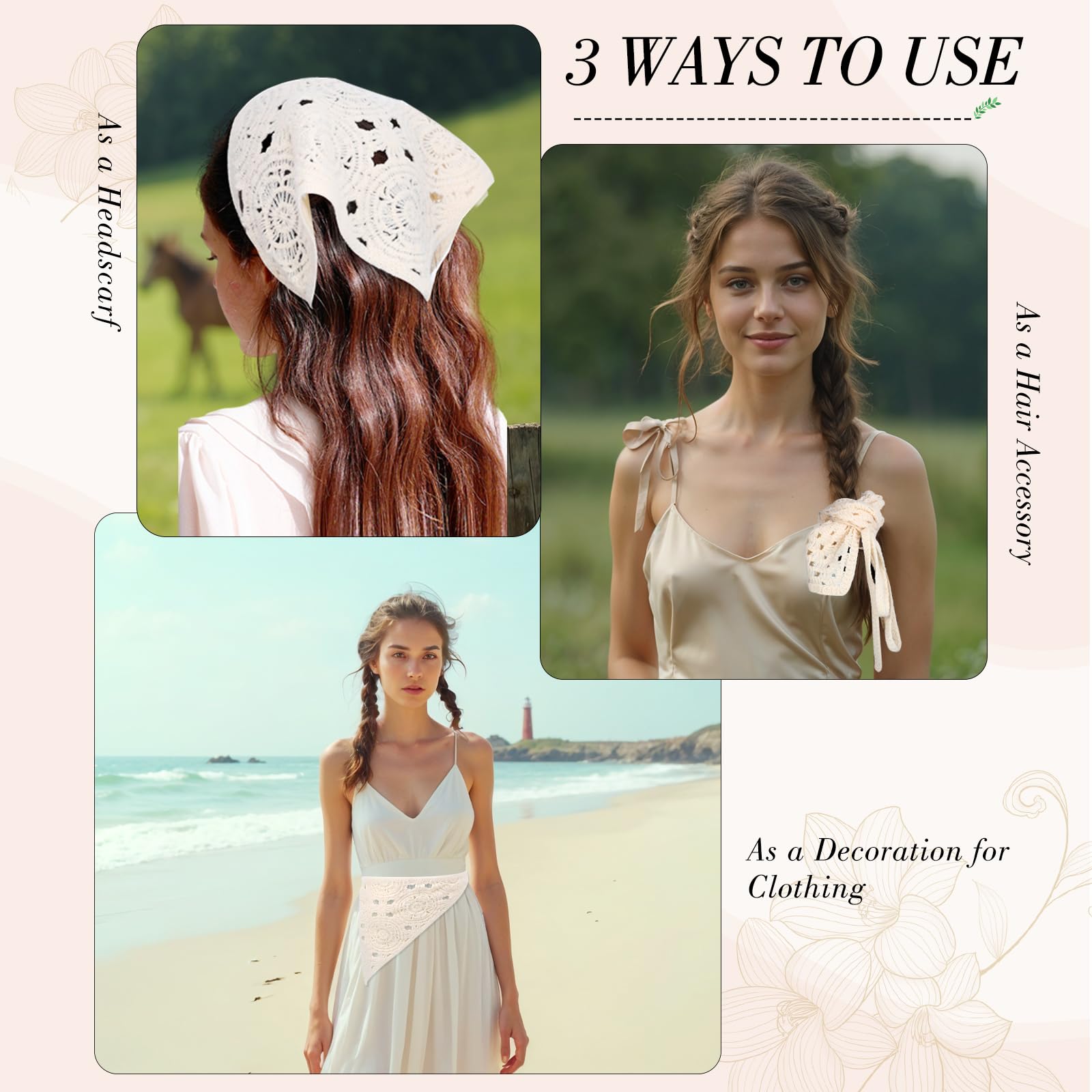 obeoby ribbon and hair pin detail showing easy secure fastening