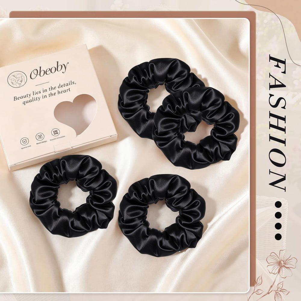 obeoby scrunchie beside pillow for nighttime use reducing hair creases and damage