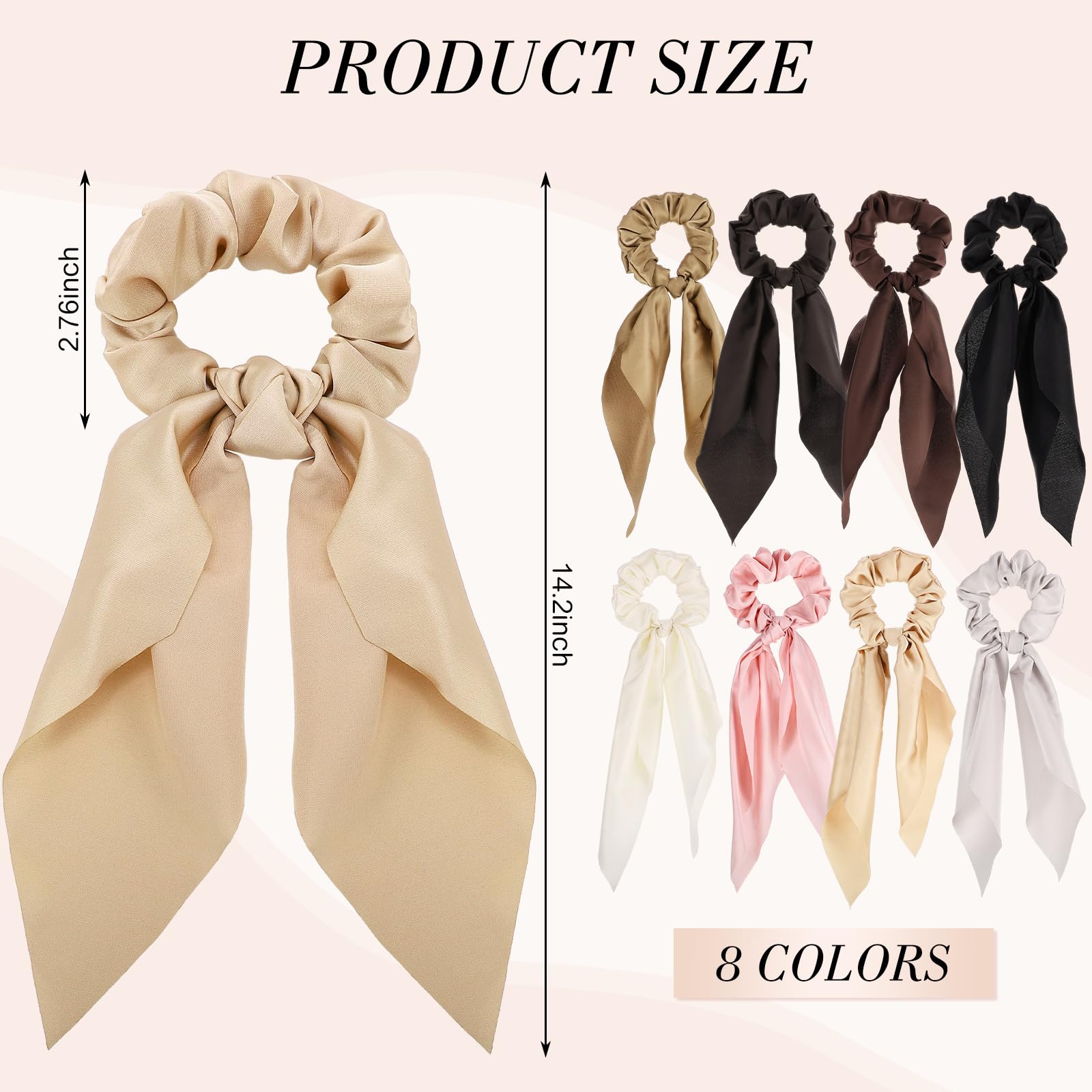 obeoby model wearing scrunchie in low ponytail demonstrating polished look