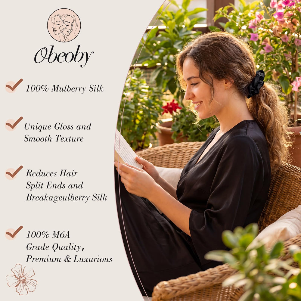 obeoby scrunchie worn on wrist as accessory adds style and easy access benefit