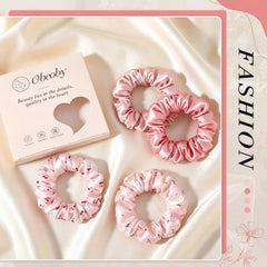 obeoby scrunchie on pillowcase showing sleep-friendly gentle protection
