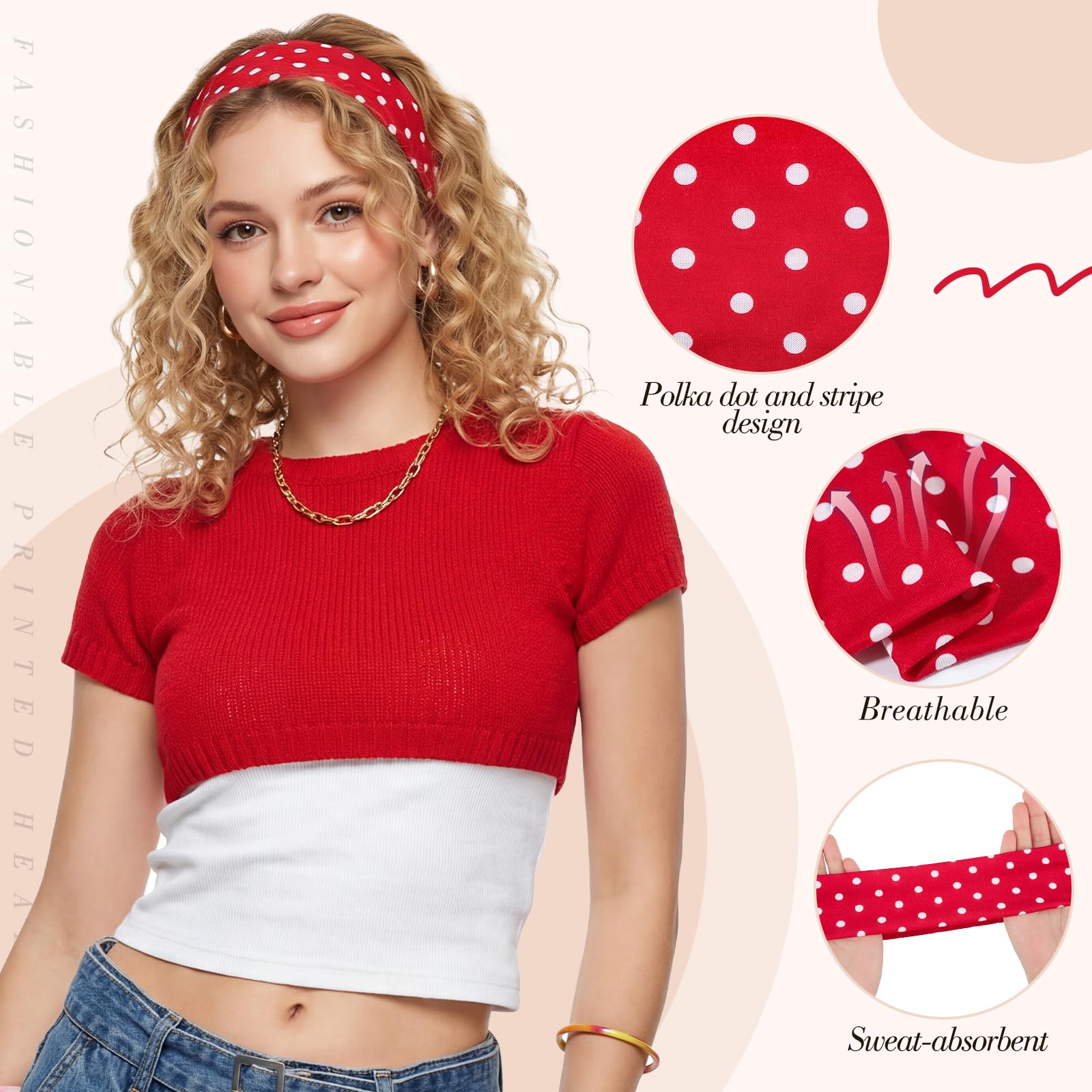 obeoby headband stretched to show fit range and elasticity for most head sizes