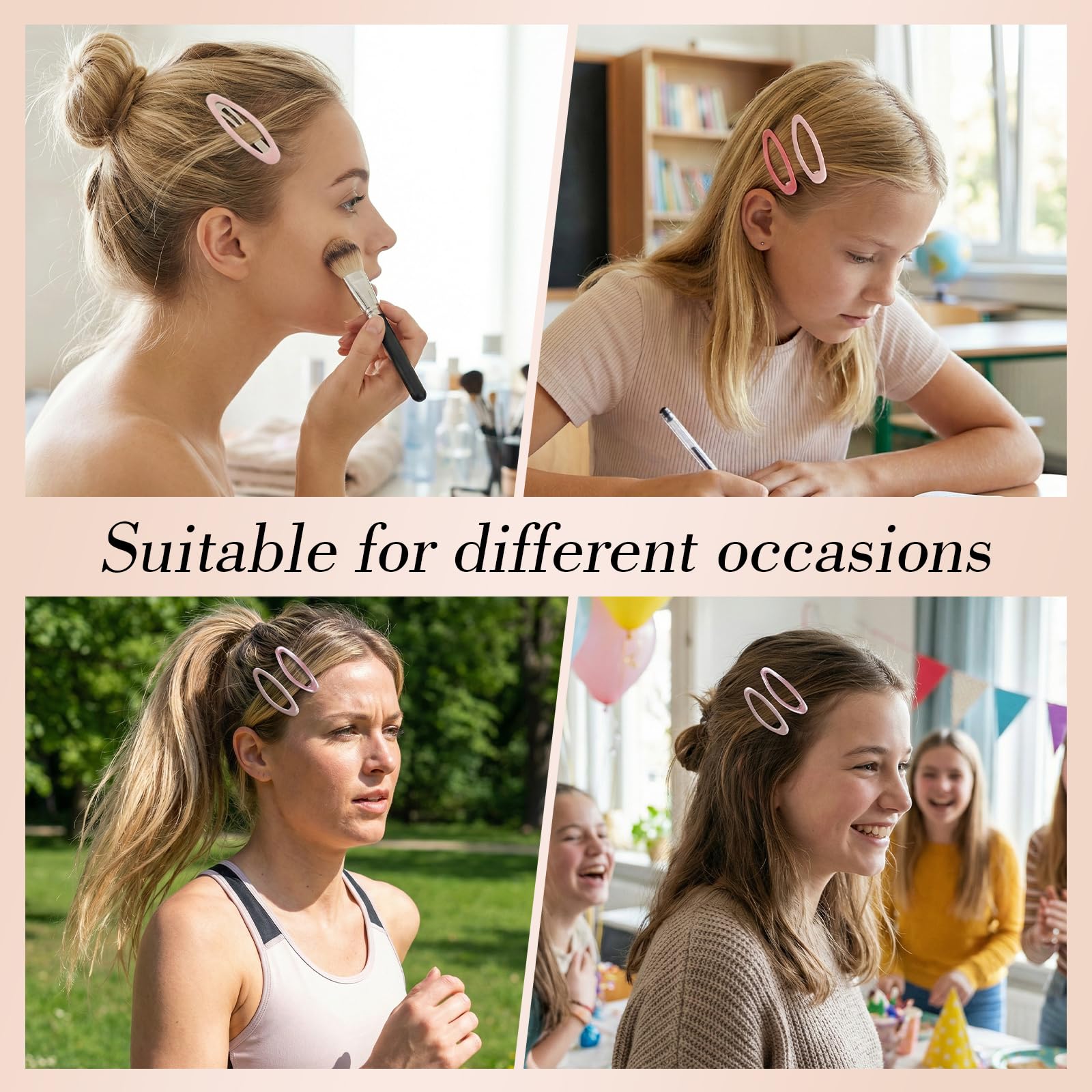 obeoby clip beside a ruler showing 2.68 inch length for versatile hair types benefit