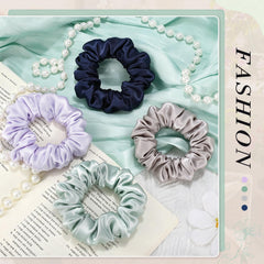 obeoby scrunchie next to ruler to show size and comfortable band