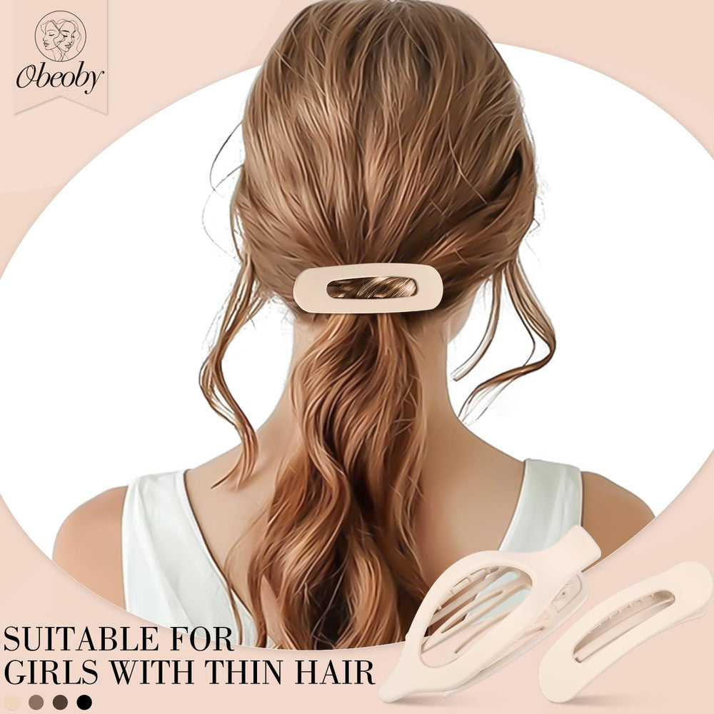 obeoby small flat clip holding half-up style for subtle control benefit