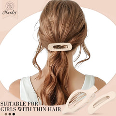 obeoby small flat clip holding half-up style for subtle control benefit