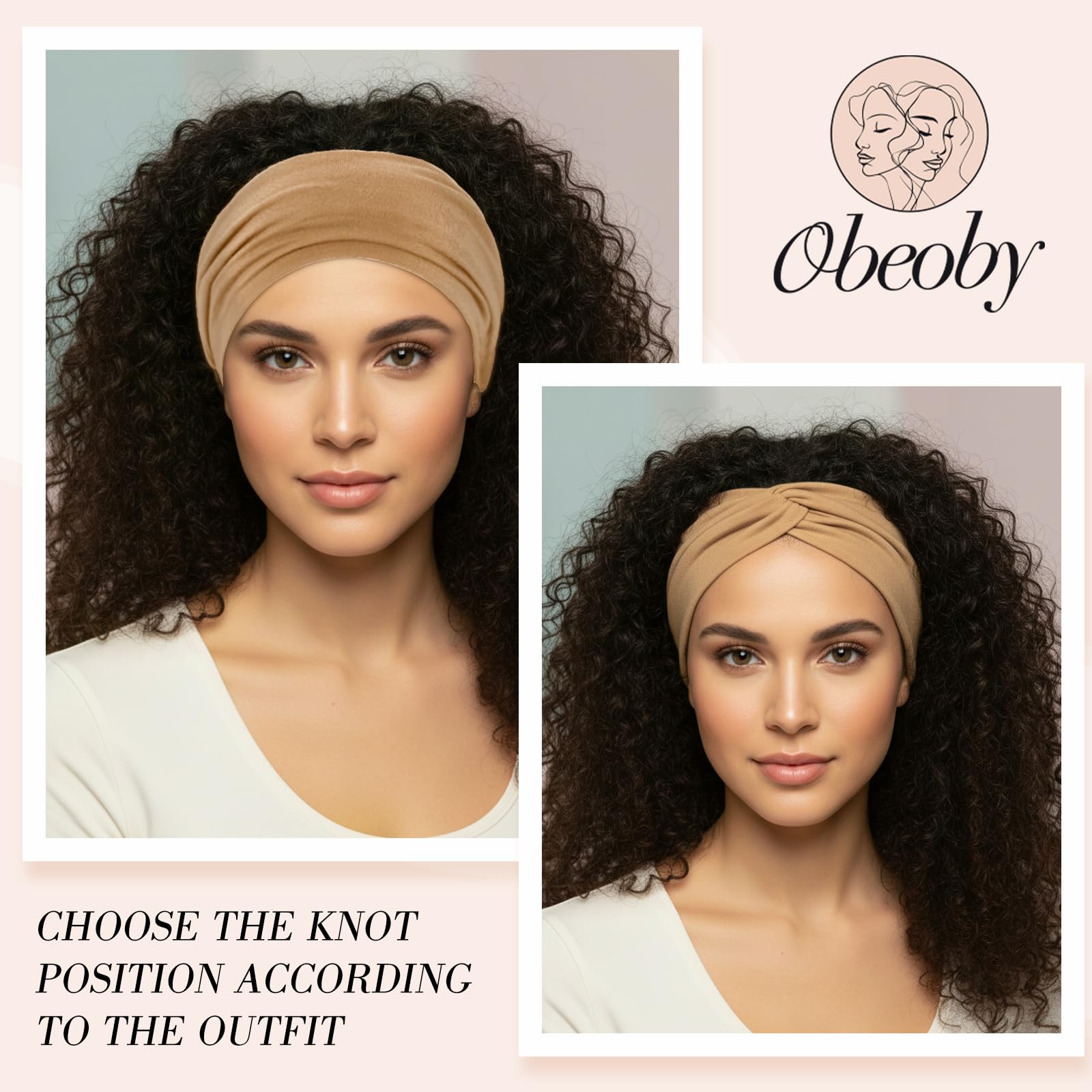 obeoby headband used during running showing moisture-wicking benefit