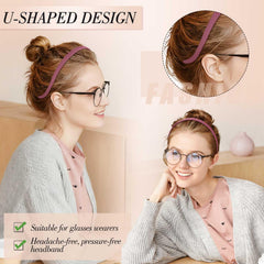 obeoby close-up of U-shaped end fitting around glasses for comfort