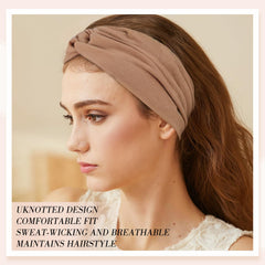 obeoby woman wearing headband outdoors demonstrating stay-put comfort