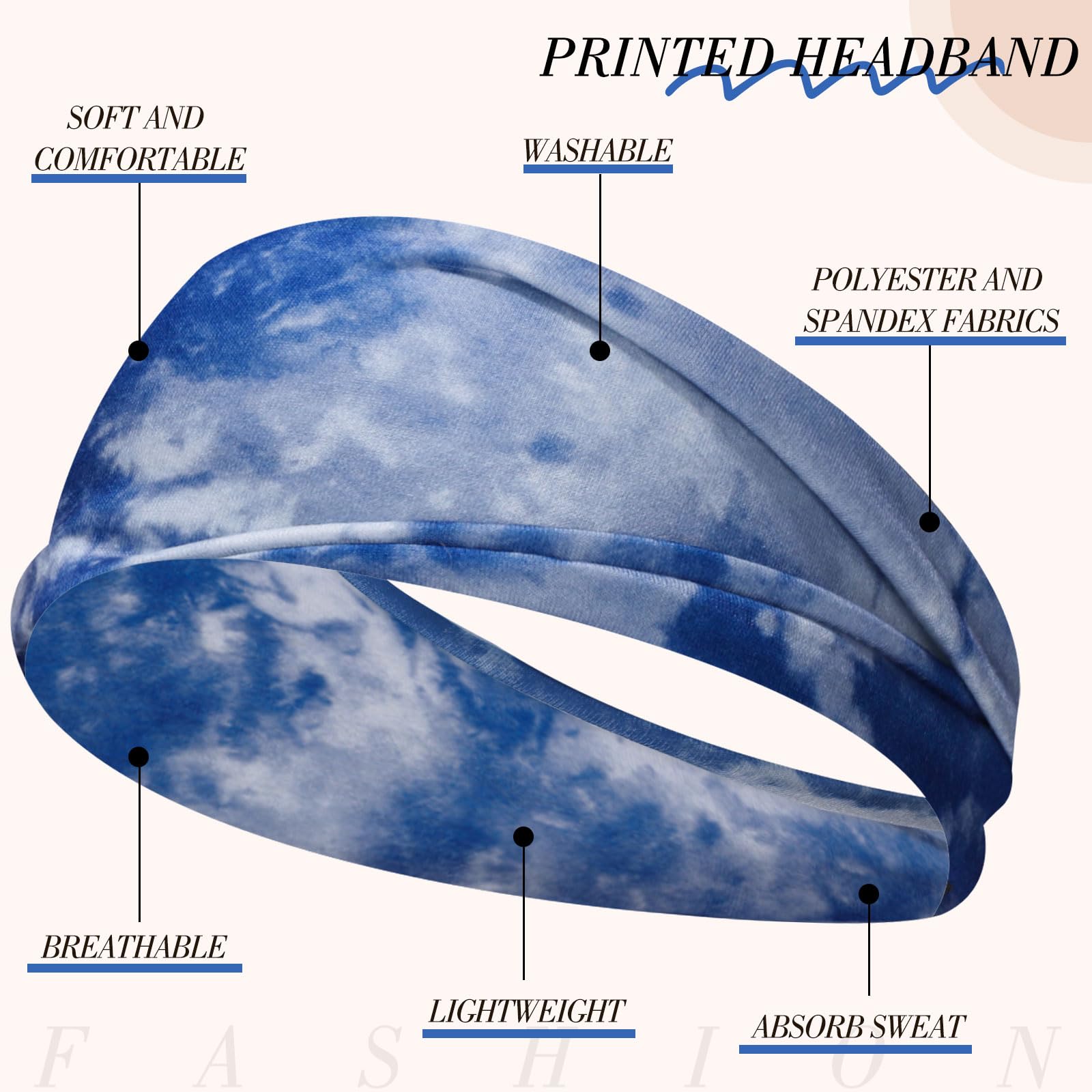 obeoby headband worn during yoga illustrating secure non-slip hold