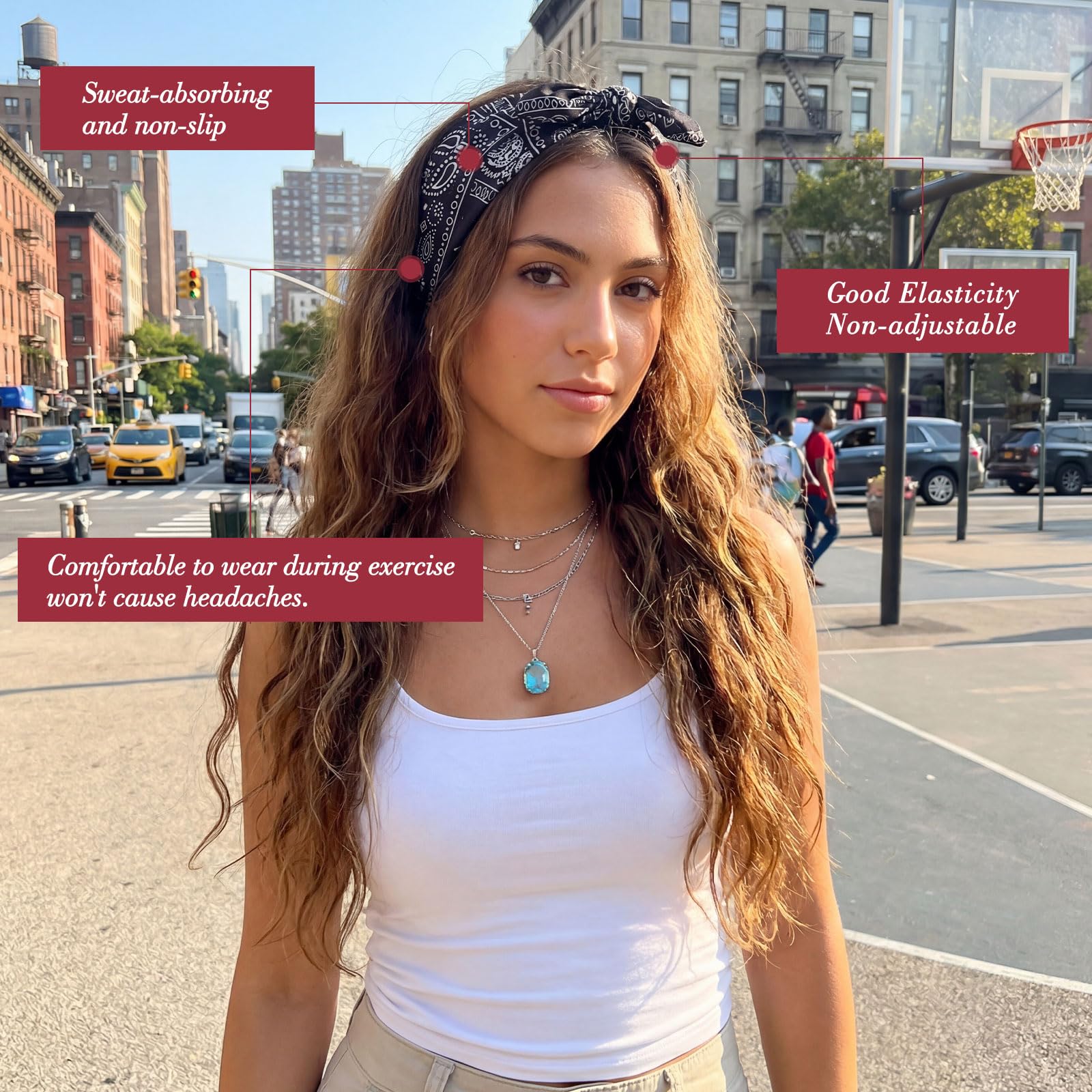 obeoby headband worn during yoga demonstrating sweat control and movement confidence