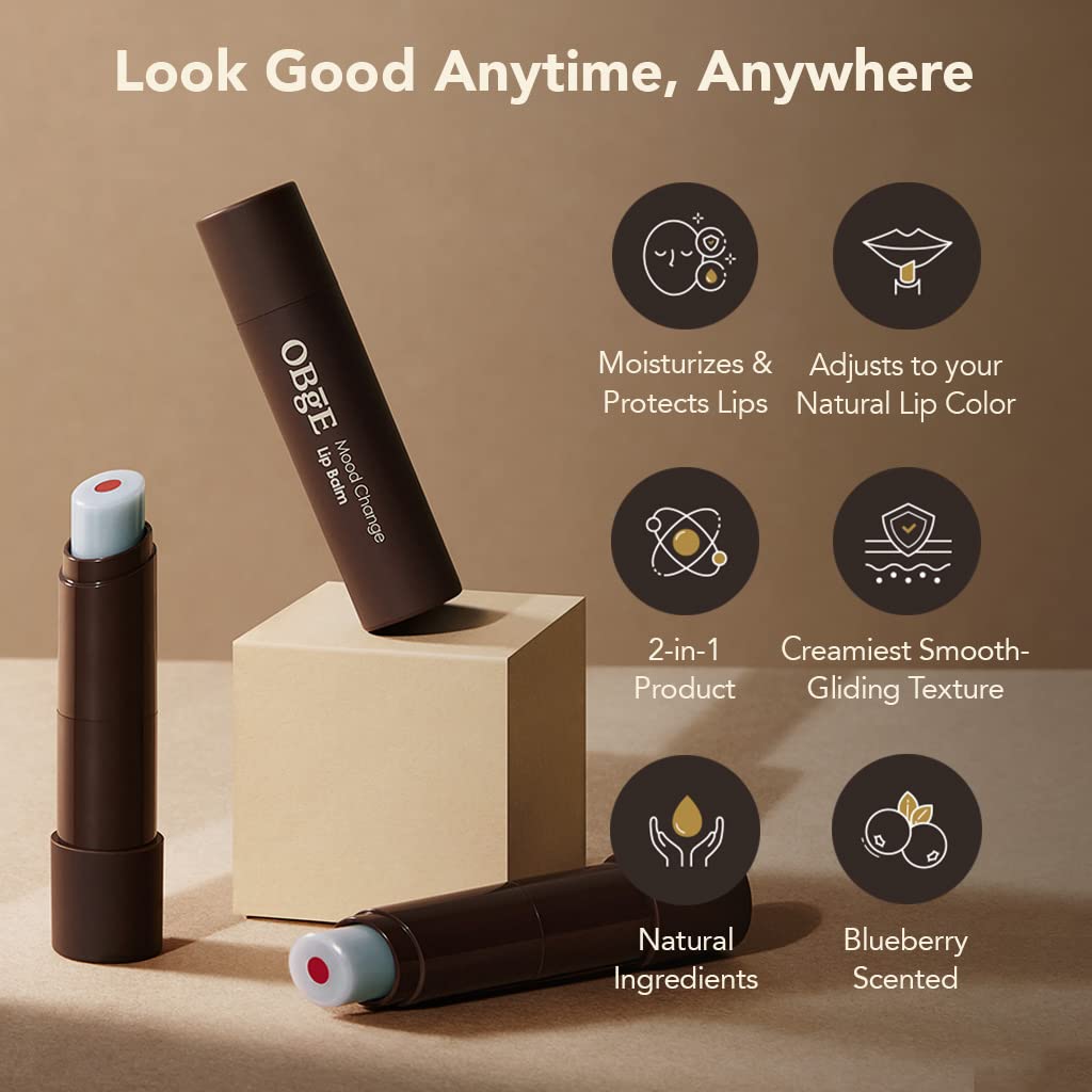 OBgE texture swipe showing smooth balm finish and moisturized look