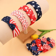 Oblihumoy accessories worn at a summer BBQ to complement patriotic outfits