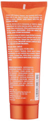Obliphica applying mask to hair ends, demonstrating deep-hydration and reduced breakage